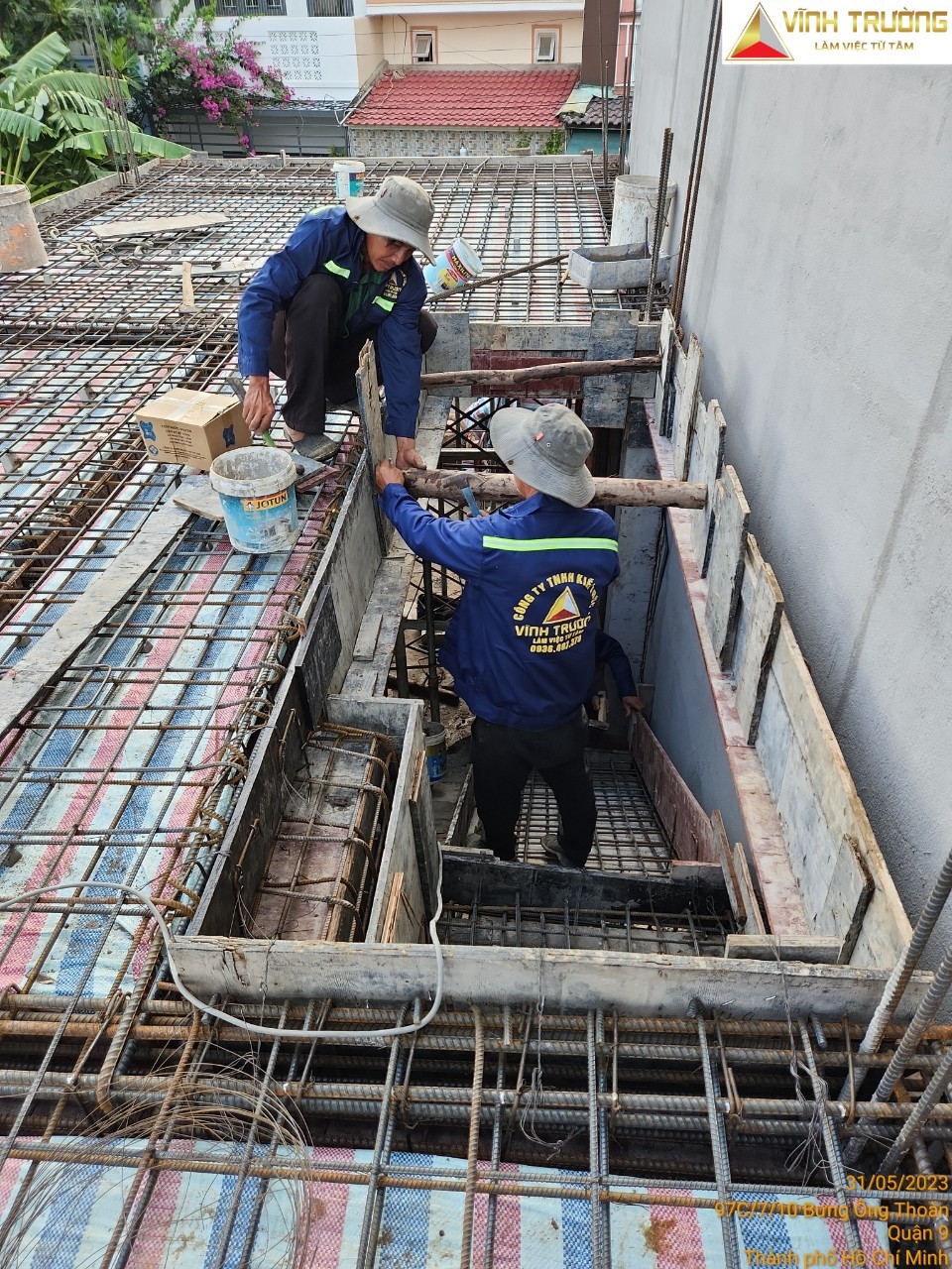 hình ảnh tại công trình nhà anh toàn