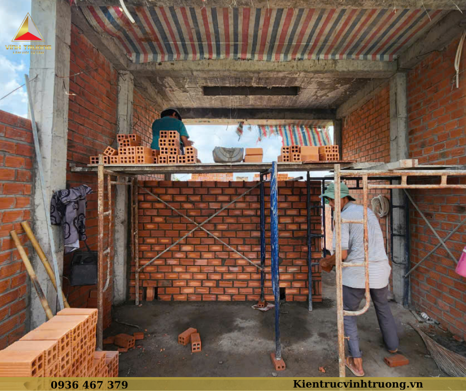 Thi công phần thô nhà anh Đạt
