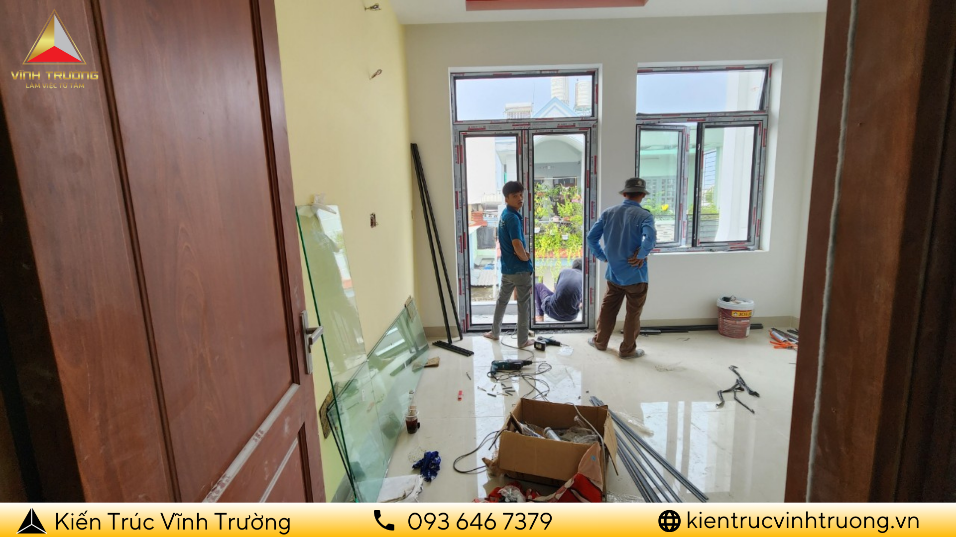 Hình ảnh thực tế nhà cô Mười khi sử dụng dịch vụ xây nhà trọn gói quận 12