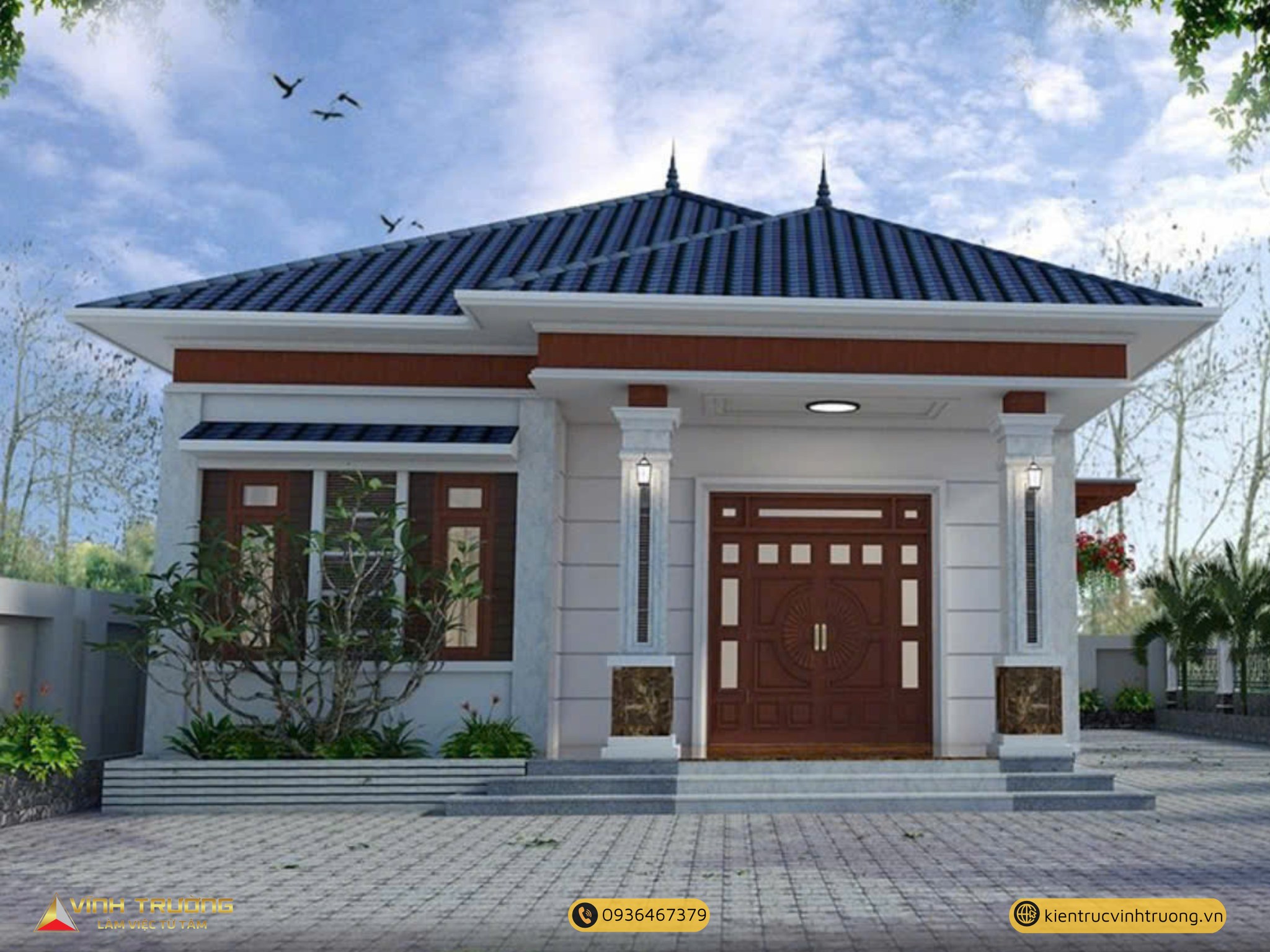 Mẫu nhà mái Thái hiện đại sang trọng