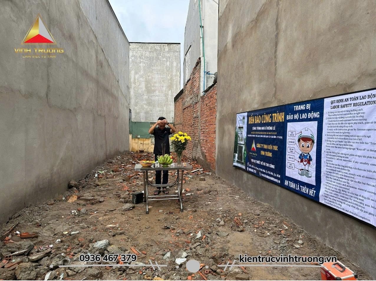 Chuẩn bị mặt bằng